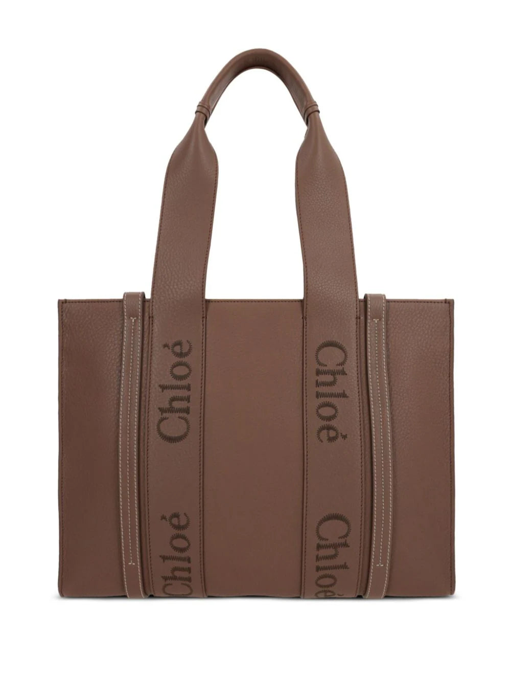 Chloe Medium Woody leather tote bag